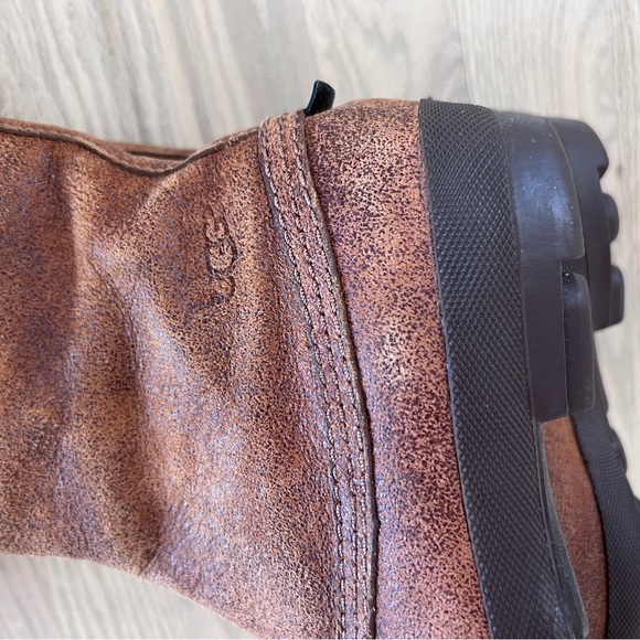 UGG belcloud brown leather tall winter duck boots size 6. - Picture 11 of 16